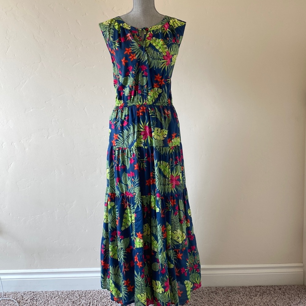 Style & Co 100% Cotten Tiered Maxi Dress